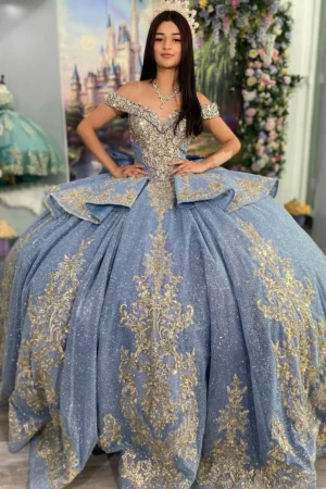SE002-1 Tulle Lace Quinceanera Dresses Princess Ball Gown Sweet 16 Party Dresses