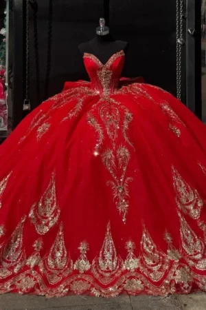 SE004-1 Princess Sweetheart Tulle Appliques Quinceanera Dresses for Sweet 16