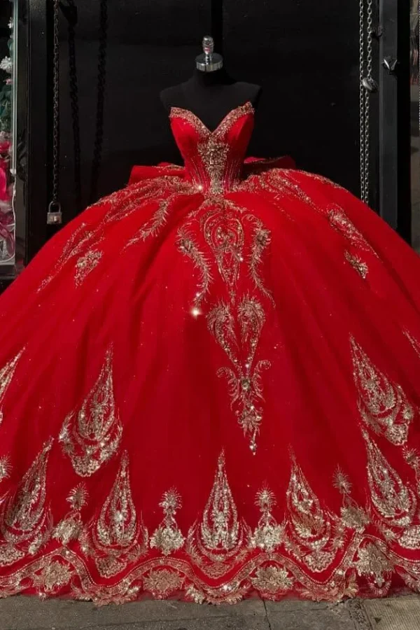 SE004-1 Princess Sweetheart Tulle Appliques Quinceanera Dresses for Sweet 16