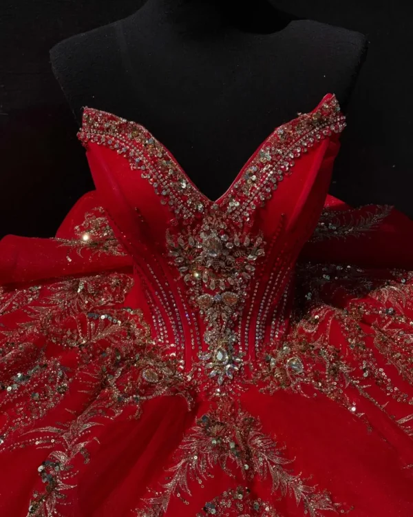 SE004-3 Princess Sweetheart Tulle Appliques Quinceanera Dresses for Sweet 16