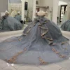 Tulle Lace Beaded Quinceanera Dresses Ball Gown Sweet 16 Birthday Dresses