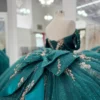 Gorgeous Glittery Tulle Appliqued Quinceanera Dresses Off Shoulder Sweet 16 Party Gowns